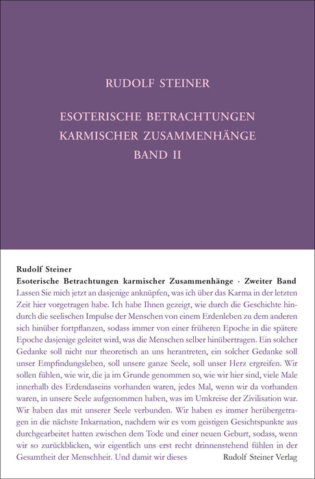 GA 236 Esoterische Betrachtungen karmischer Zusammenhänge
