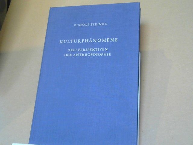 Rudolf Steiner: Drei Perspektiven der Anthroposophie : Kulturphänomene geisteswissenschaftlich betrachtet ; zwölf Vorträge, gehalten in Dornach zwischen dem 5. Mai und 23. September 1923. GA 225