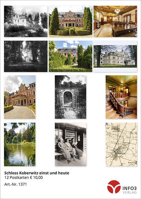 Postkartenset "Schloss Koberwitz einst und heute"