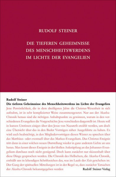 GA 117 Die tieferen Geheimnisse des Menschheitswerdens im Lichte der Evangelien