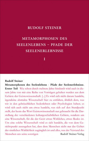 GA 58 Metamorphosen des Seelenlebens