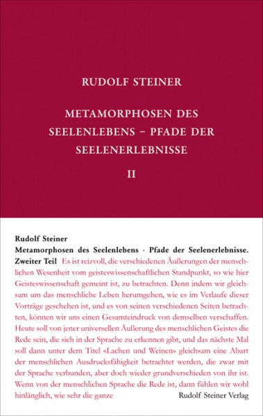 GA 59 Metamorphosen des Seelenlebens