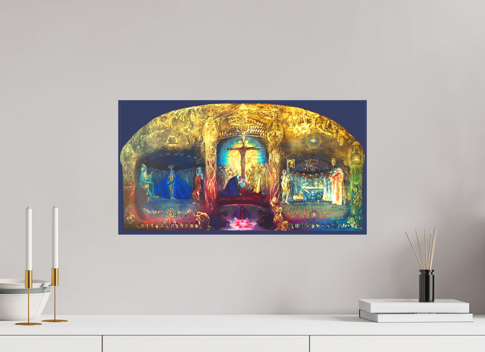 Triptychon "Gral" Wandbild