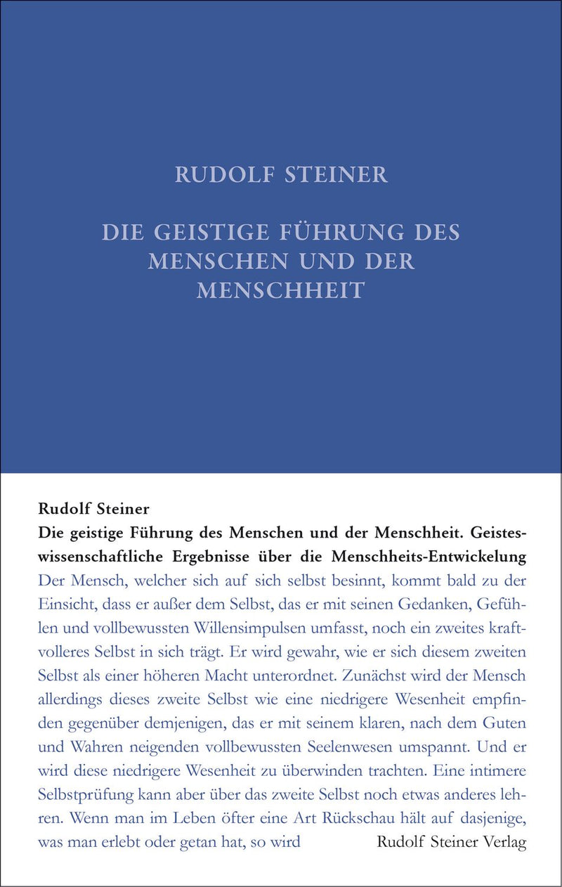 GA 15 Die geistige Führung des Menschen und der Menschheit
