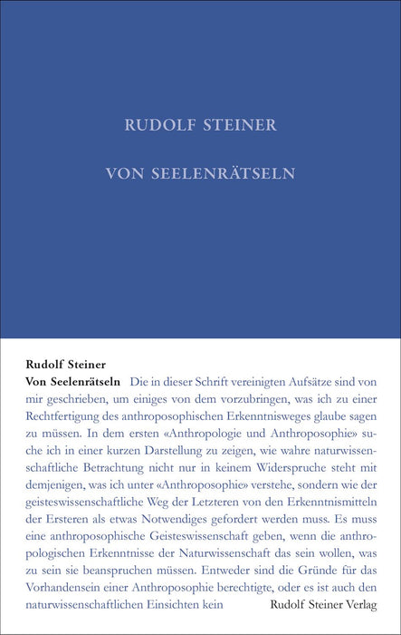 GA 21 Von Seelenrätseln