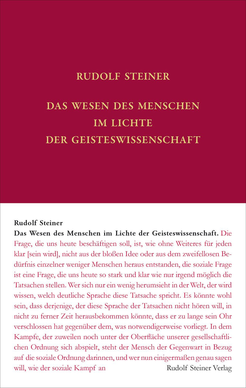 Das Wesen des Menschen im Lichte der Geisteswissenschaft