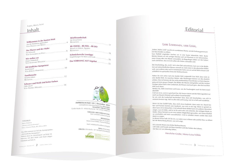 VORHANG AUF Heft 145 Farben, Malen, Licht