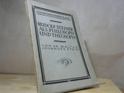 Walter Johannes (Verfasser) Stein: Rudolf Steiner als Philosoph und Theosoph.