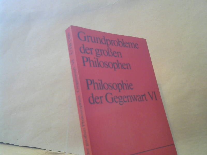 : Philosophie der Gegenwart; Teil: 6., Bloch, Benjamin, Fromm, Hartmann, Tillich, Guardini