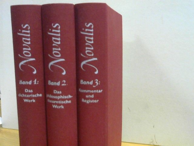 Novalis (d.i. Friedrich von Hardenberg): Werke, Tagebücher und Briefe in 3 Bänden