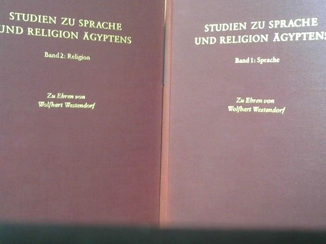 : Studien zu Sprache und Religion Ägyptens.