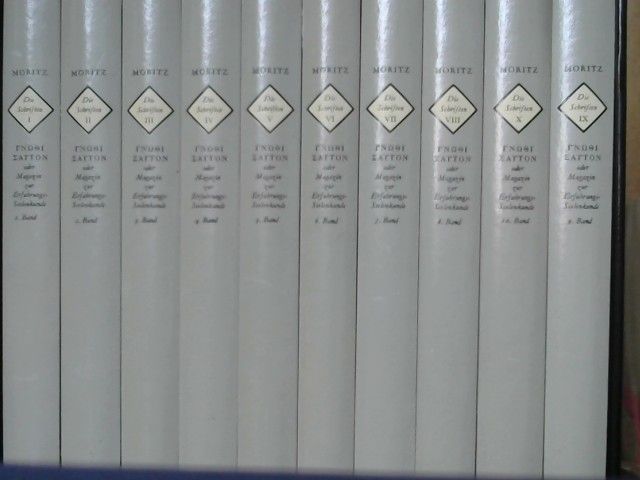 K. P. MORITZ: Gnothi sauton (griechisch) oder Magazin zur Erfahrungs- und Seelenkunde als ein Lesebuch für Gelehrte u. Ungelehrte