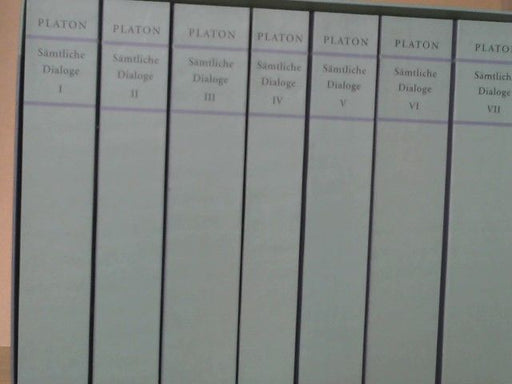 : Plato: Sämtliche Dialoge; 8 Bd