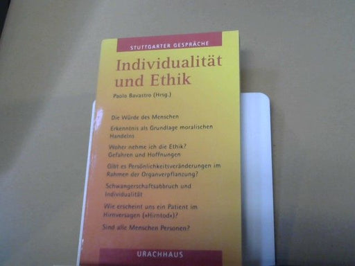 Paolo (Herausgeber) Bavastro: Individualität und Ethik