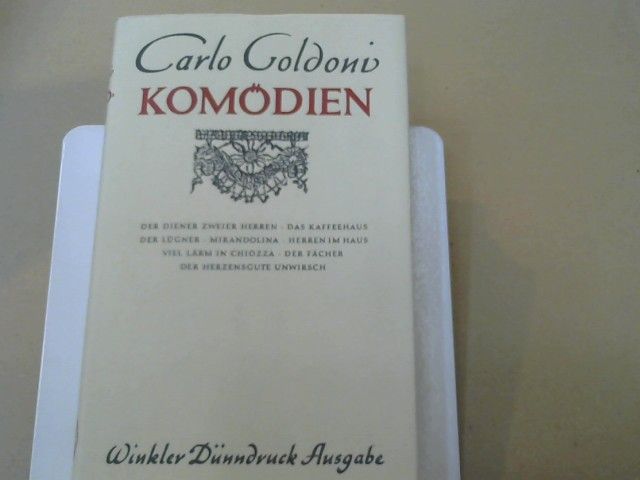 Carlo Goldoni: Komödien