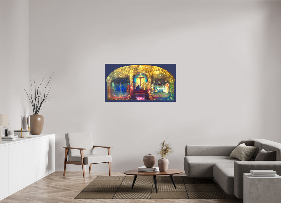 Triptychon "Gral" Wandbild