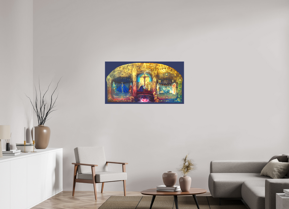 Triptychon "Gral" Wandbild