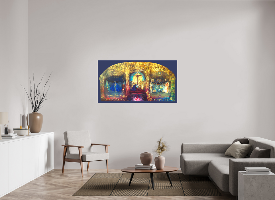 Triptychon "Gral" Wandbild