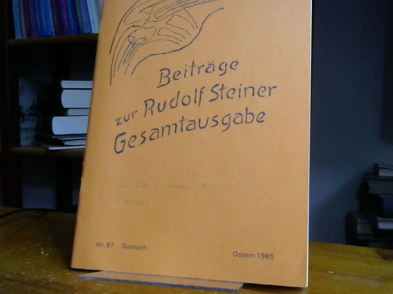Rudolf Steiner: Beiträge zur R. Steiner Gesamtausgabe