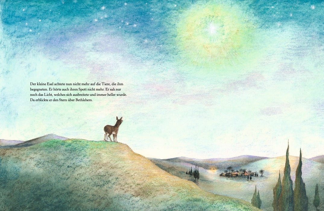 Ein Esel geht nach Bethlehem