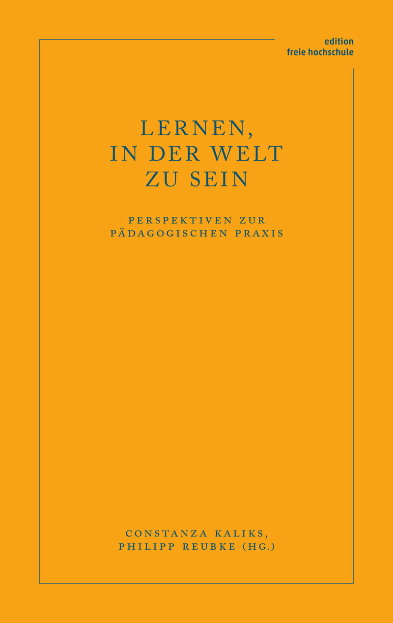 Lernen, in der Welt zu sein