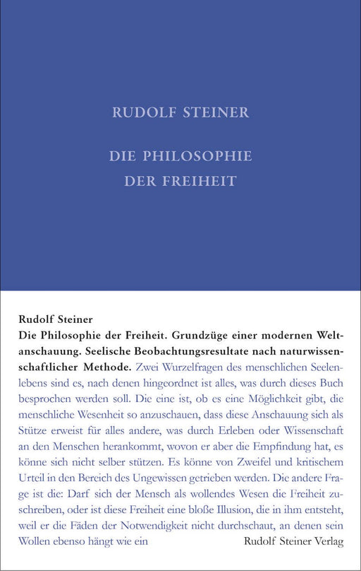 Die Philosophie der Freiheit