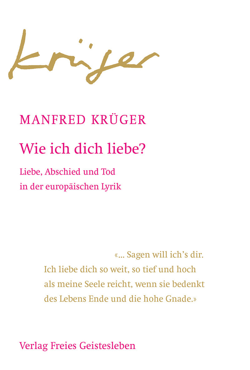 Wie ich dich liebe?