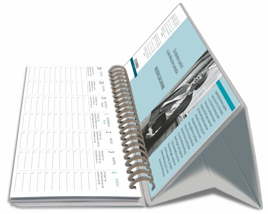 Der literarische Tischplaner 2026 - Wochenkalender mit Zitaten und Biografien ausgewählter Autorinnen und Autoren