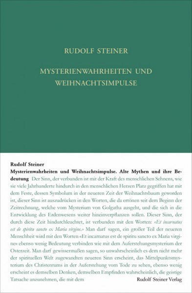 GA 180 Mysterienwahrheiten und Weihnachtsimpulse