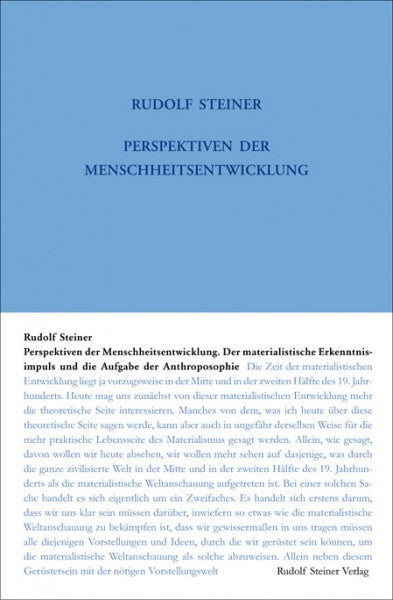 GA 204 Perspektiven der Menschheitsentwickelung
