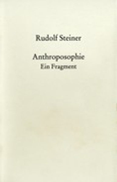 GA 45 Anthroposophie