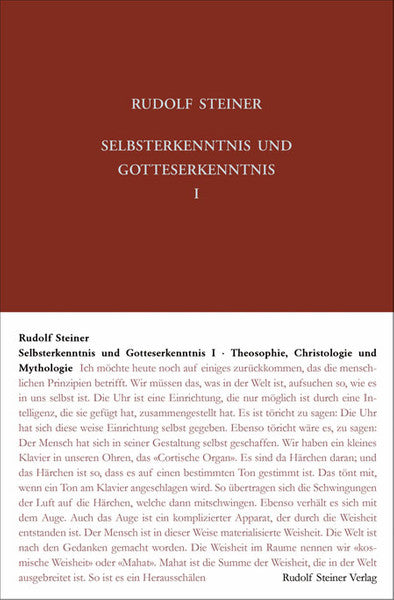 GA 90a Selbsterkenntnis und Gotteserkenntnis I