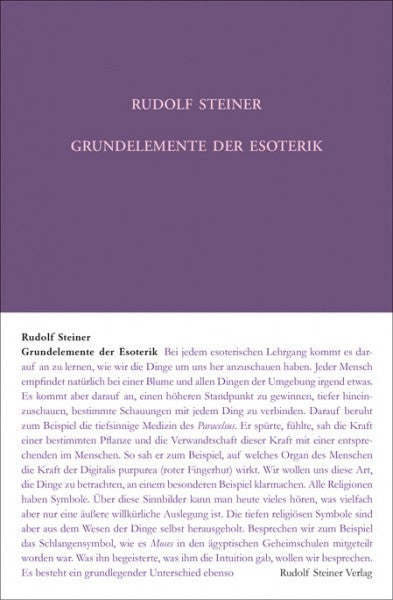 GA 93a Grundelemente der Esoterik