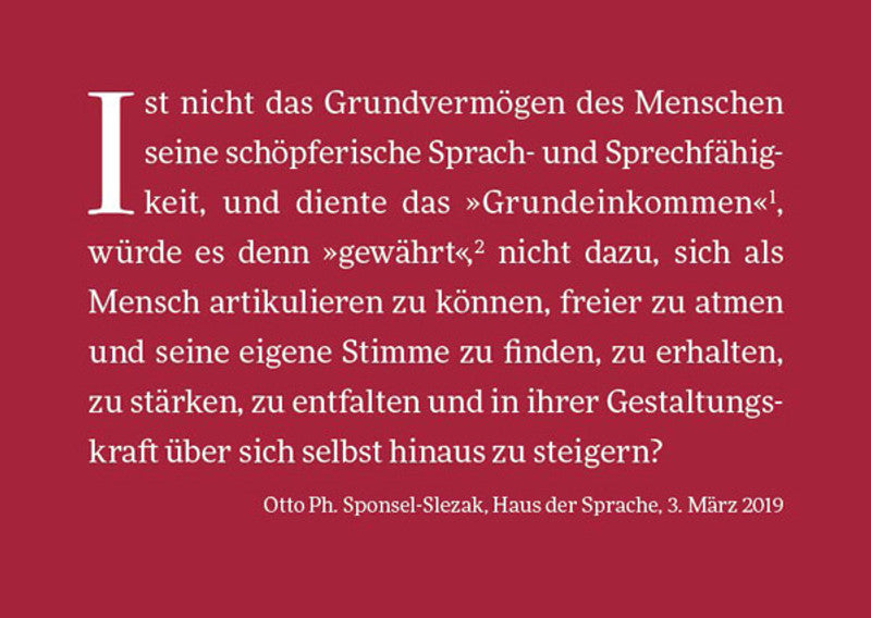 Grundeinkommen