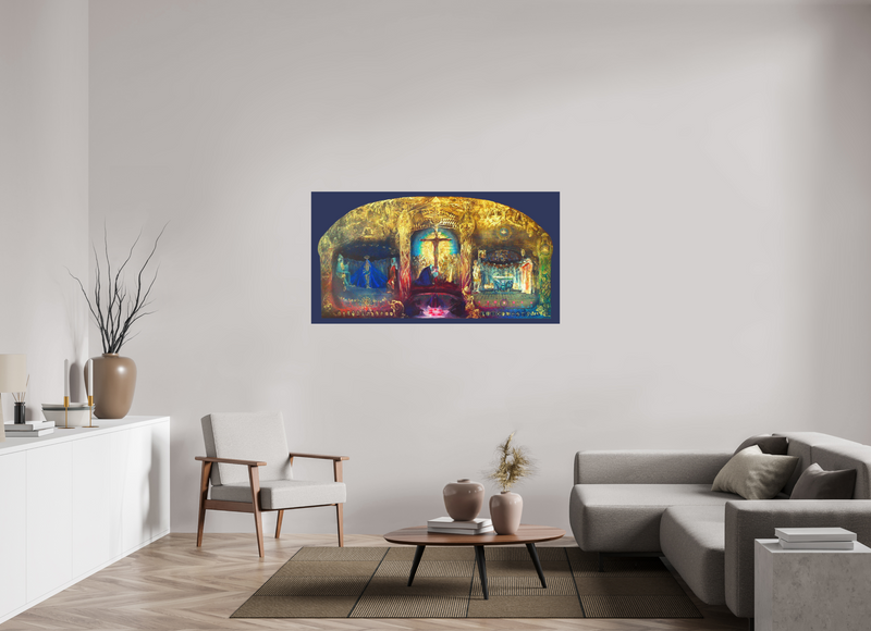 Triptychon "Gral" Wandbild