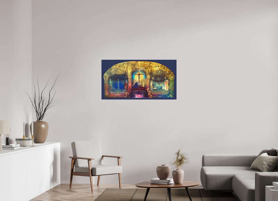 Triptychon "Gral" Wandbild