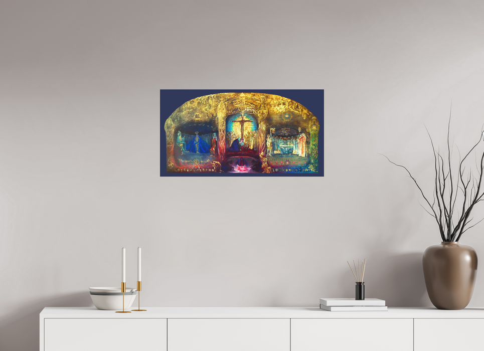 Triptychon "Gral" Wandbild