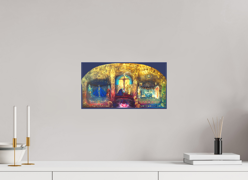 Triptychon "Gral" Wandbild